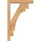 Ekena Millwork Merced Block Smooth Bracket w/ Offset Brace, Western Red Cedar, 3 1/2"W x 14"D x 22"H BKT0402X14X22MRC05SWR - alternate 4